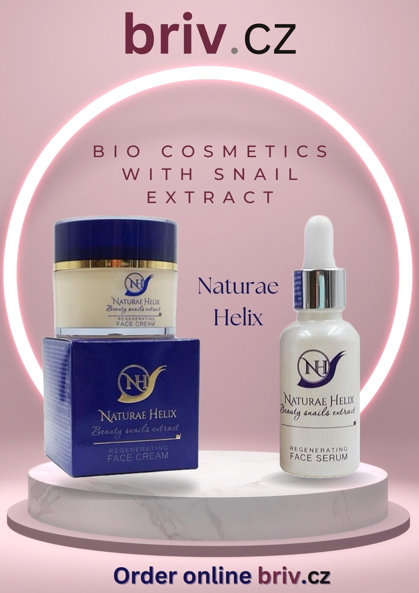 BIO cosmetics with snail extract