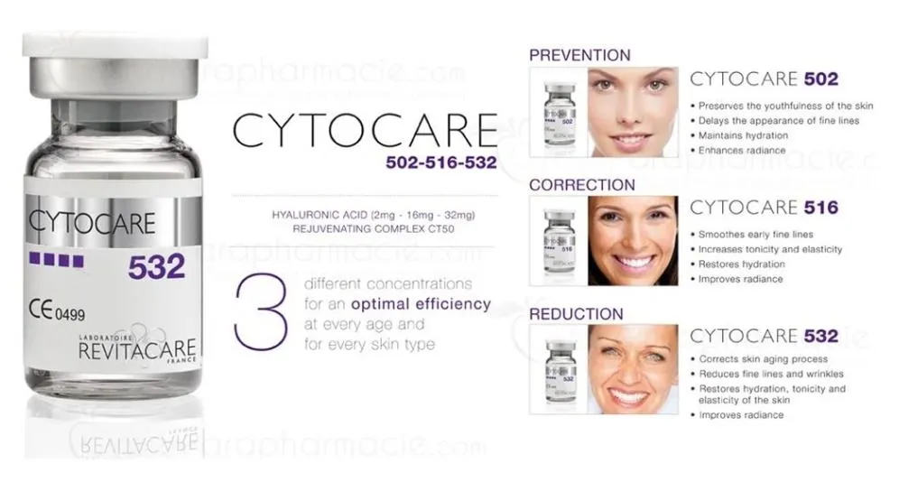 Cytocare 532 (10X5ML) Mesotherapy Filler Revitacare Cytocareanti-Wrinkle -  Cytocare Reduces with Age, Body Filler Cytocare | Made-in-China.com