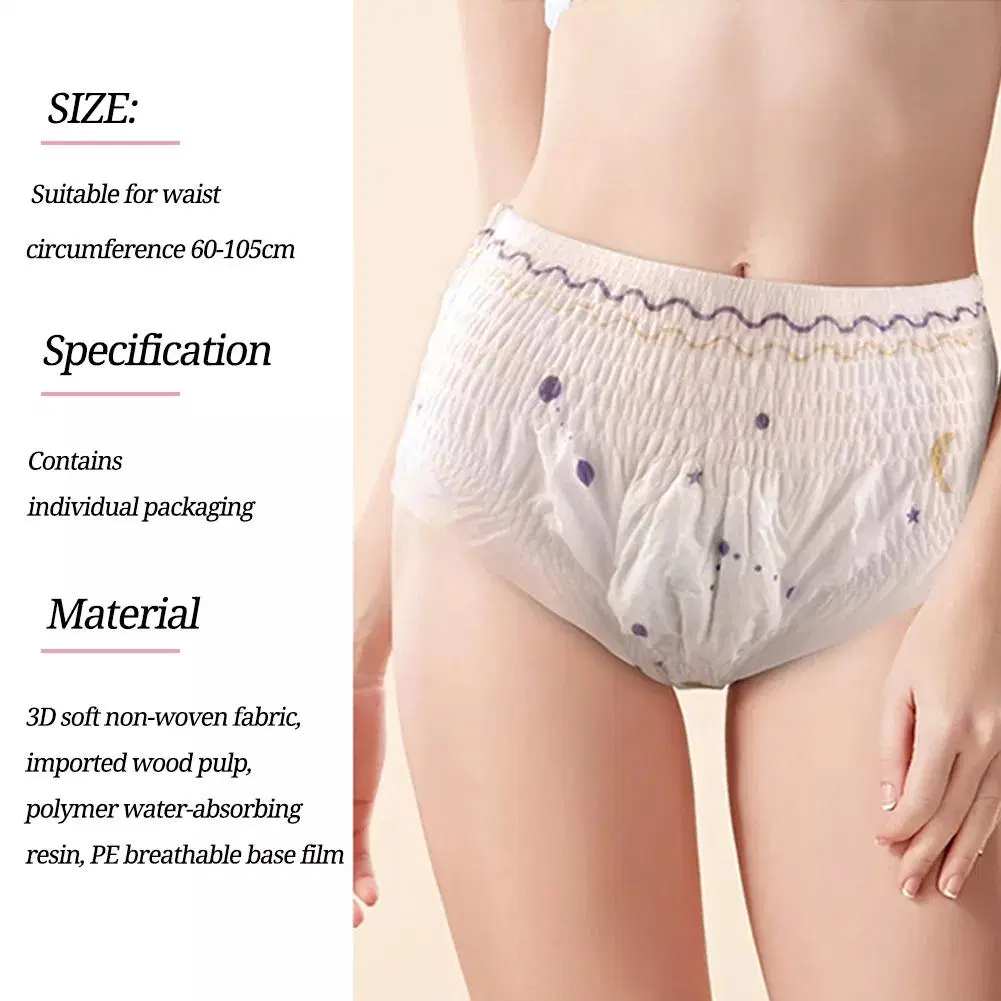 All Size Women Breathable Biodegradable Pad Sanitary Napkins Panty