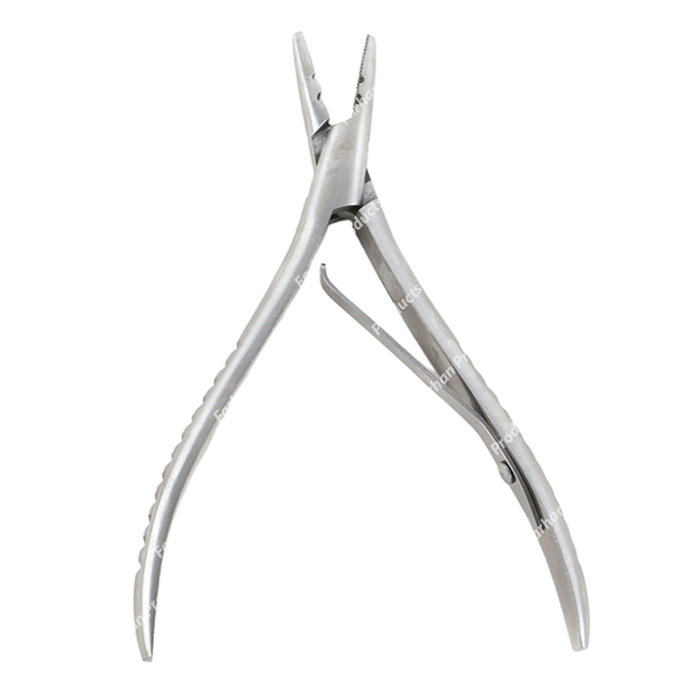 7 inch Long Pro Hair Extension Pliers Micro Link/Bead Closer Tool Kit Plier Beading, Silver