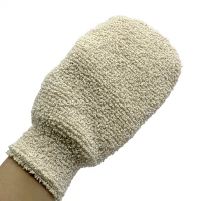 Custom Logo Factory Directly Sell Natural Hemp Glove for Body Bath