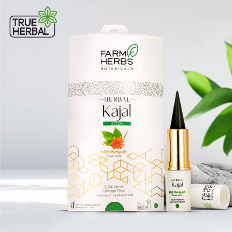 Pure 100% Herbal Kajal Stick for Adults -Certified Lead-free, smudgeproof Kajal