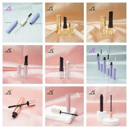 Latest Style Empty Mascara PE Plastic Tube New Green Eyelashes Gloss Finish Cosmetics Packaging for Face Lipstick