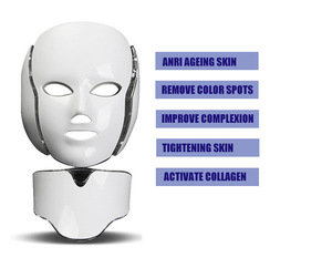 EB FDA approved Anti-aging PDT Beauty Machine 7 Led Light Therapy Face Mask