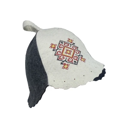 Wholesale Sauna Hat Wool German Russian Sheep Wool Felt Sauna Hat