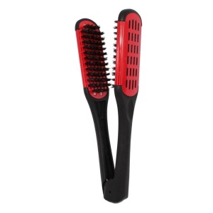 professional straightening hair brush double side boar bristle styling salon  brush hair