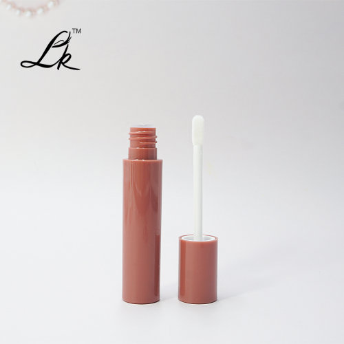 Compact 1.5ml PETG Lip Gloss Tube with Convenient Buckle and Big Brush Custom Logo Screen Printed Lipstick Container