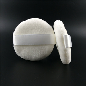 Handmade soft cosmetic 100% pure cotton puff for face powder