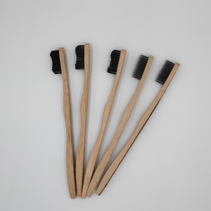 OEM &CE OEM Natural Bamboo Toothbrush With Charcoal Fibre Bristles organizer 100 biodegradable toothbrush