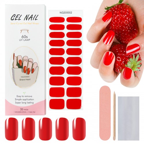 Semi Cured Gel Nail Wraps Huzi BeauteTrade