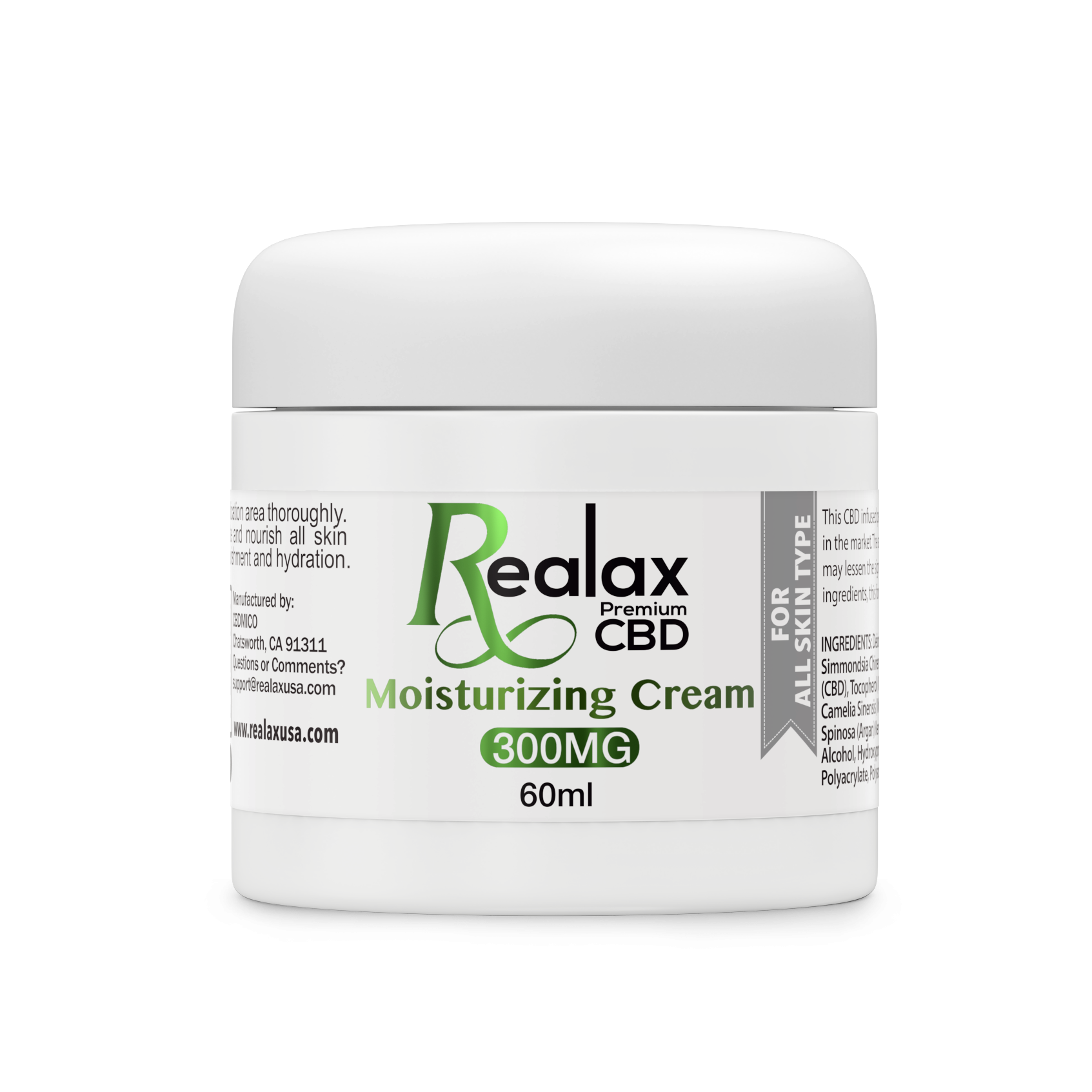 Realax CBD Moisturizer 300mg