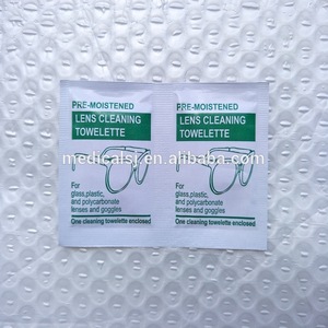 Free Sample No MOQ Custom Logo Disposable Lens Cleaning Wet Wipes