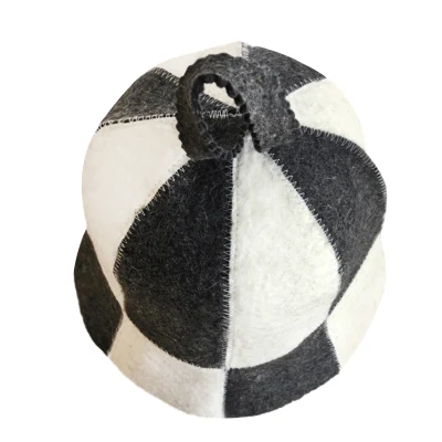 Sheep Wool Felt Sauna Hat Wool Felt Japanese German Russian Bnaya Sauna Hat for Man Woman