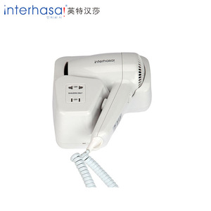 2019 Wholesale price ABS plastic custom professional electric wall mounted hotel hair dryer