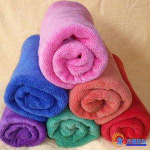 Quick drying Nano superfine 85%polyester and 15%polyamide microfiber terry towel stock supply