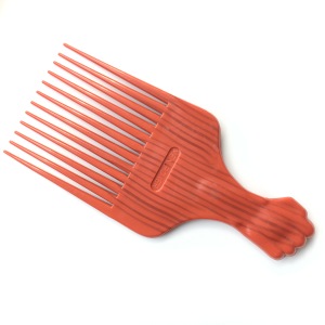 High Quality Plastic African Afro Hair Flat Fist Comb