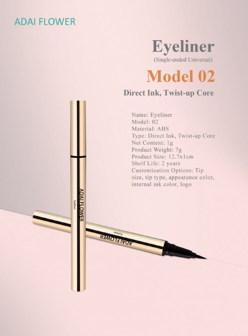 Eyeliner Pen (SE-G) - Single Ended, UV plated/Spray Painted, Glittering Print