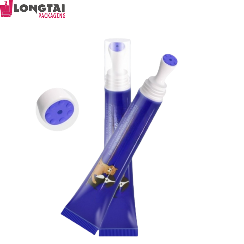 Acne spot treatment plastic tube packaging