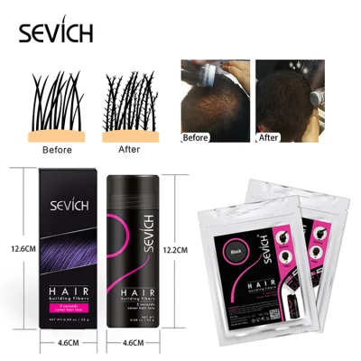 Private Label Keratin Hair Fiber Building Thickening Fiber Powder Spray for Hair Loss