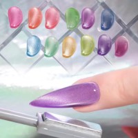 12 Colors Neon Magnetic Cateye UV Nail Gel Polish