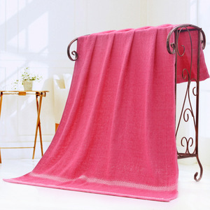 China supply in stock wholesale cheap price big size cotton bath towel