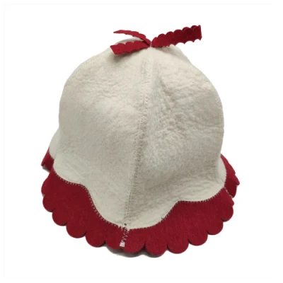 Handcraft Manufacturer Custom Sheep Wool Felt Sauna Heat Bath Hat Japanese Felt Sauna Hat Russian Bnaya Sauna Hat