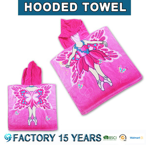 China Wholesaler Supply 100% Cotton Printed baby hooded towel bamboo