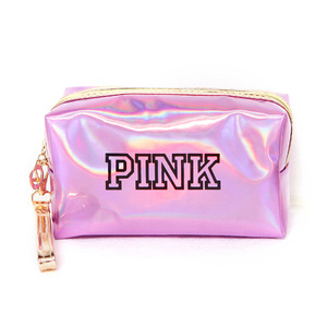 Fashion waterproof laser pvc pouch wash toiletry  bag makeup cosmetic for travel