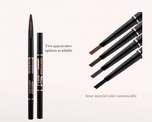 Eyeliner & Eyebrow Pencil (DE-EEB) - Dual Ended, Beveled, Glittering Print