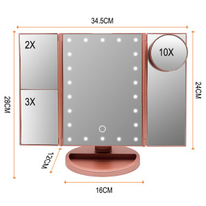 Bathroom Makeup Vanity Custom 2x 10x 15x 30 x 20x  Magnifying Mirror With Light