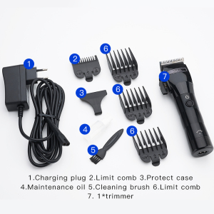 V011 Cordless Rechargeable Hair Trimmer coded Guide Comb Powerful professional hair trimmers VGR