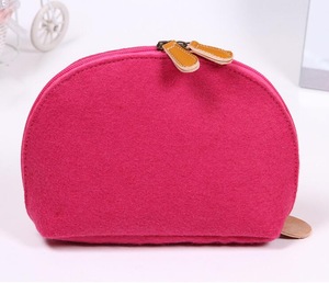 shell shape korean style custom cosmetic bag makeup