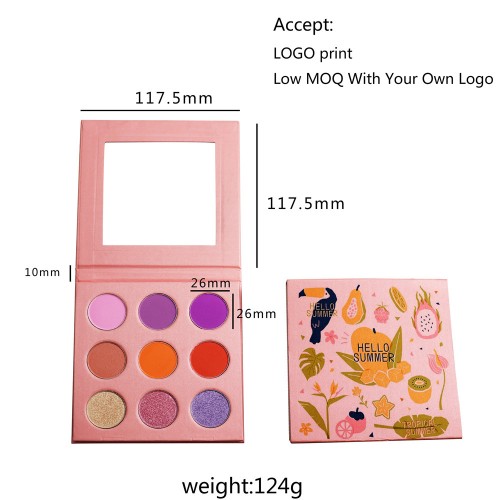 Hot Selling Factory Customized High Pigment Matte Shimmer Glitter Eyeshadow Palette With Private Label