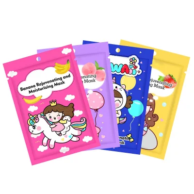 Cartoon Fruit Plant Extract Mask Hydrating Moisturizing Moist Mask Spot Wholesale