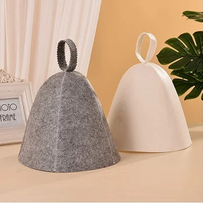 OEM Polyester Felt Sauna Hat Russian Banya Sauna Hat for Sauna Heat Bath