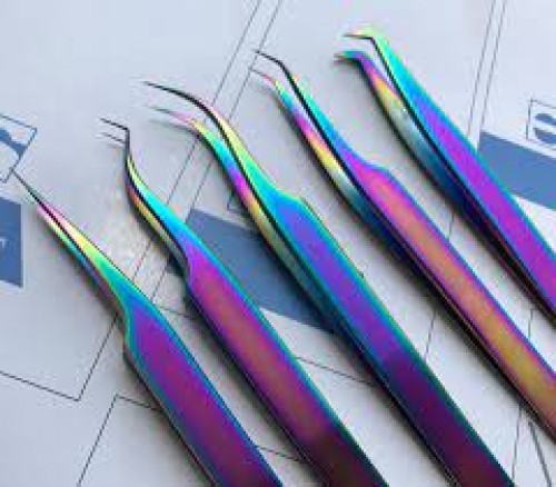 Excellent quality eye lashes tweezers in whole sale prices