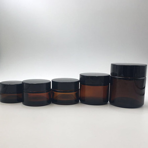 Cosmetics Packaging 15g 20g 30g 50g 60g 100g 120g Face Eye Cream Amber Glass Jar