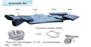 Beauty instrument pressoterapia pressotherapy apparatus air pressure therapy system for measuring pressure