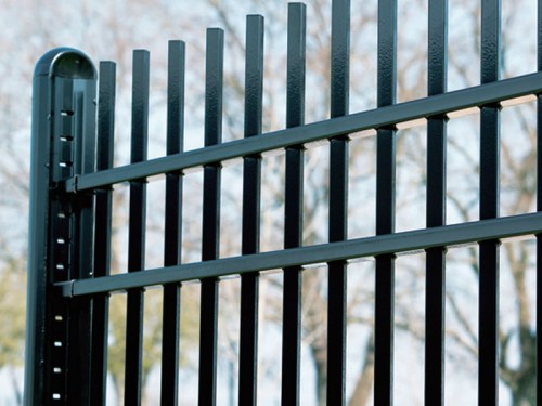 Symmetrical Concave Post Steel Fence