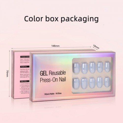 French Soft Gel Press On Nail Gel Tip Nails