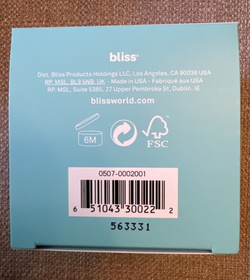 Bliss Drench and Quench Cream-To-Water Hydration 1.7oz