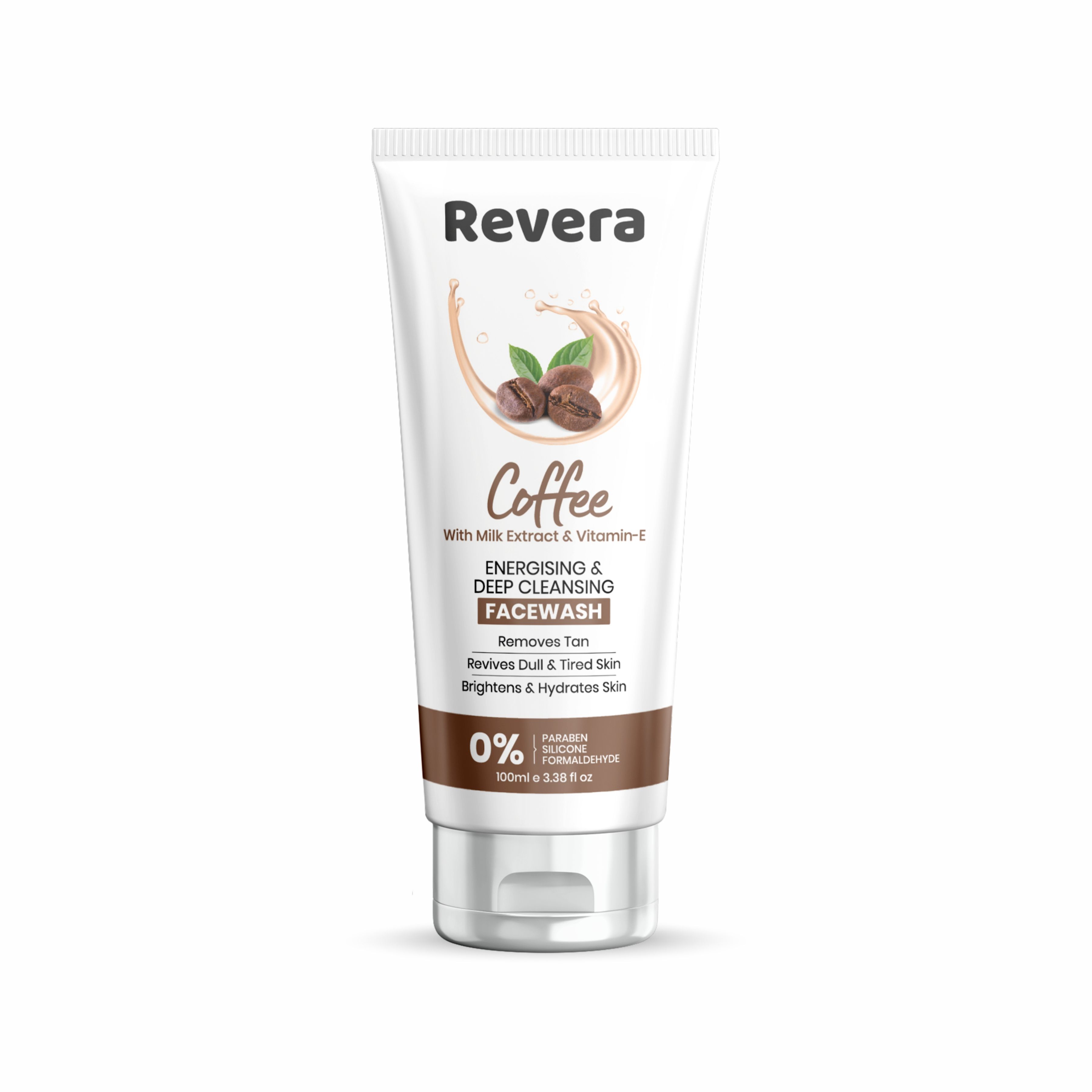 Revera Coffee with Milk Extract & Vitamin-E Face wash