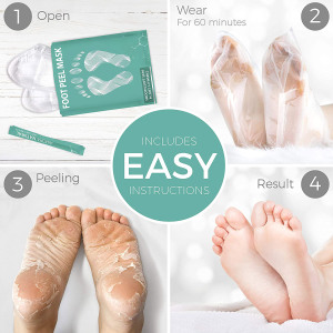 Foot peel mask private label peppermint wholesale nourishing peeling feet patch cotton without liquid foot peel mask dry patch