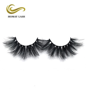 2019 Your Own Brand Makeup Eyelash Vendors 25mm Mink Eyelashes