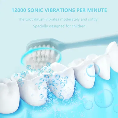 OEM Teeth Whitening Battery Powered Waterproof Sonic Kids Electric Toothbrush