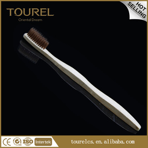 biodegradable bogo toothbrush private laser logo personalized bamboo toothbrush with medium bristle