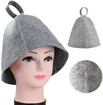 OEM Polyester Felt Sauna Hat Russian Banya Sauna Hat for Sauna Heat Bath