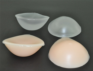 Transparent Pure silicone breast prosthesis one piece silicone breast forms