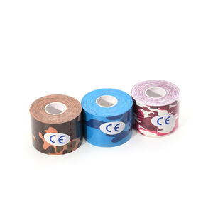 5cm*5m(2&quot;*16.4ft) OEM accepted custom kinesiology recovery sport printed muscle tape for sports safety