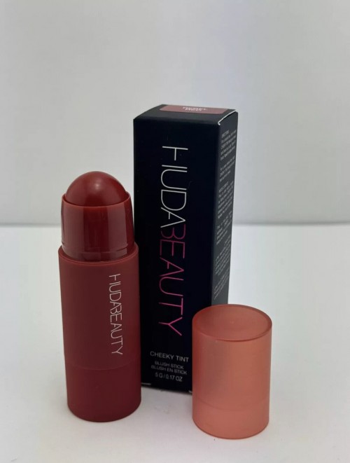 Huda Beauty Cheeky Tint Blush Stick Rebel Red Creamy Finish 5g